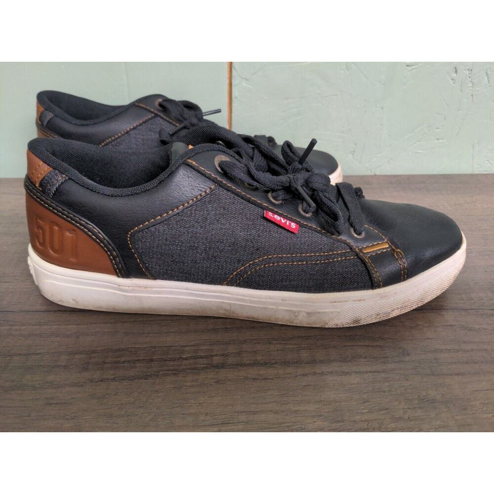 Levis 501 Black Denim Low Shoe Mens Sz 9